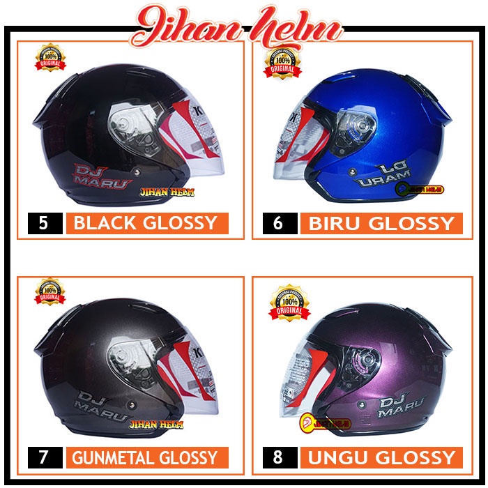 HELM / KYT / DJ MARU / HELM KYT / HELM KYT DJ MARU UNGU TERMURAH-1