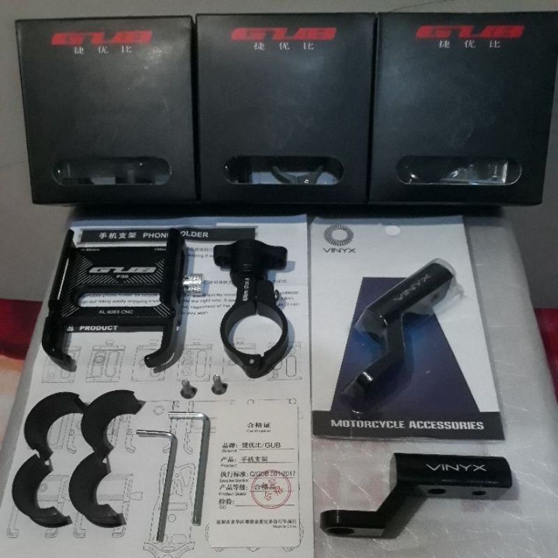 Holder Phone Gub P30 + Bracket Vinyx,Motowolf