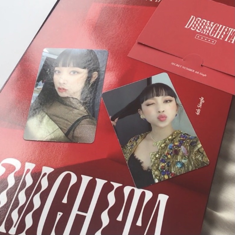 PC DITA KARANG SECRET NUMBER ALBUM DOOMCHITA OFFICIAL PHOTOCARD SEALED UNSEALED FULLSET MURAH MINJI 