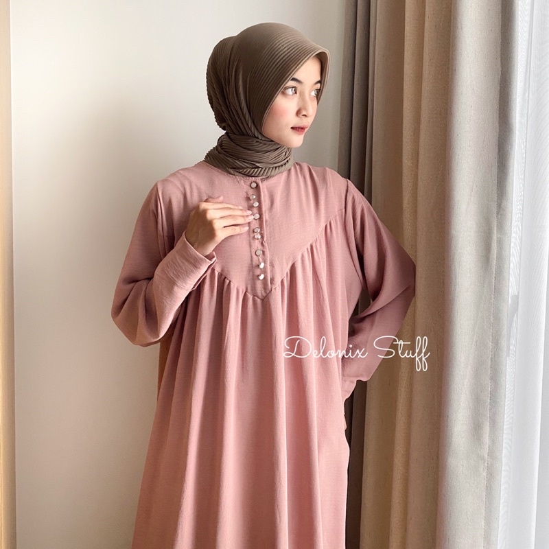 Fanya pearl crinkle dress