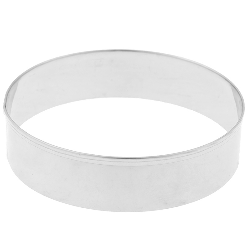 (Theredsunrisesiwy.Id) 5 Set Cetakan Kue / Biskuit / Pastry Diy Bentuk Bulat Bahan Stainless Steel