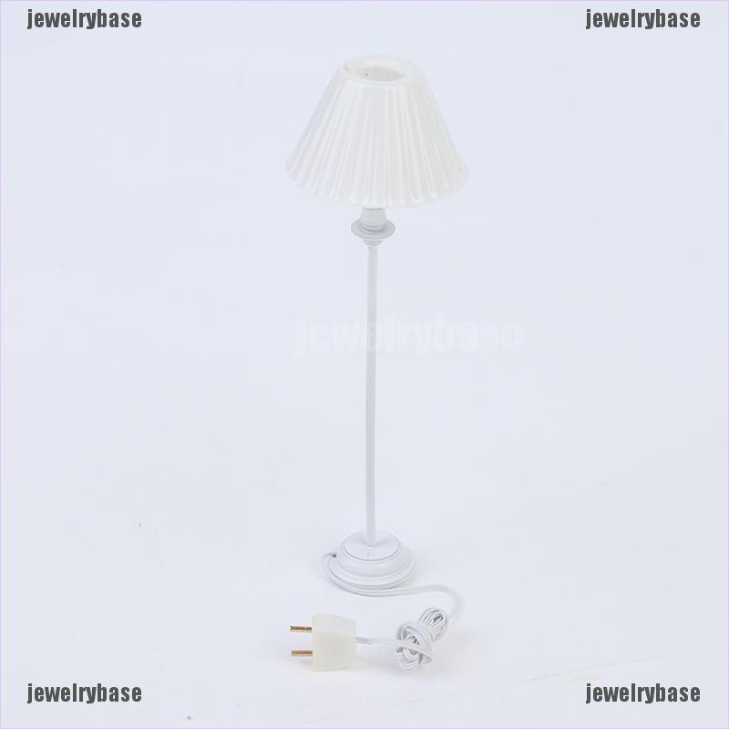 Miniatur Lampu Warna Putih Dengan Kabel 12v Skala 1: 12 Untuk Rumah Boneka