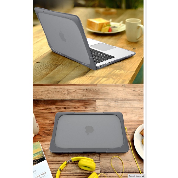 Shockproof Armor Case with Stand for Macbook Pro 13 Touchbar A1706 A1708 - Gray