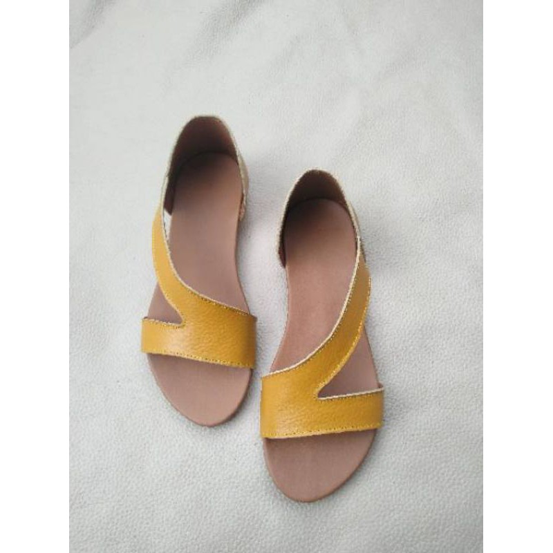Sandal kulit wanita/Sandal kulit garut/Sandal papirut garut