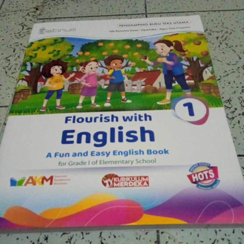 Jual Flourish with english A fun and Easy English book For Grade 1