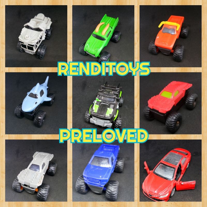 RENDITOYS Mainan mobil happy meal mcd monster jam shopkins cutie cars mc donald truck