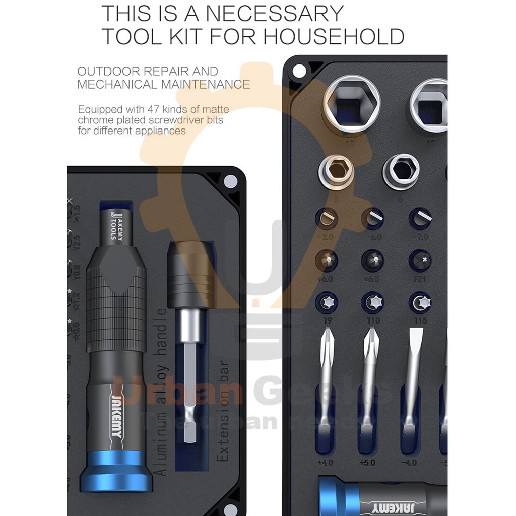 Multifunction Screwdriver Repair Tool Set ORI Jakemy JM-6125 60-in-1