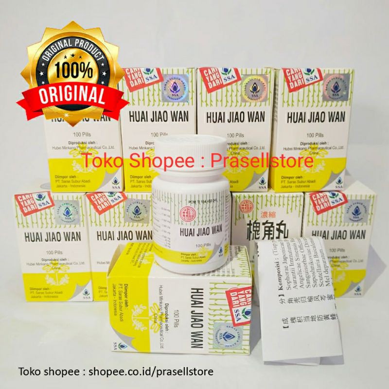 Obat Wasir HJW Obat Ambien Herbal Ampuh ORIGINAL 100% - HUAI JIAO WAN