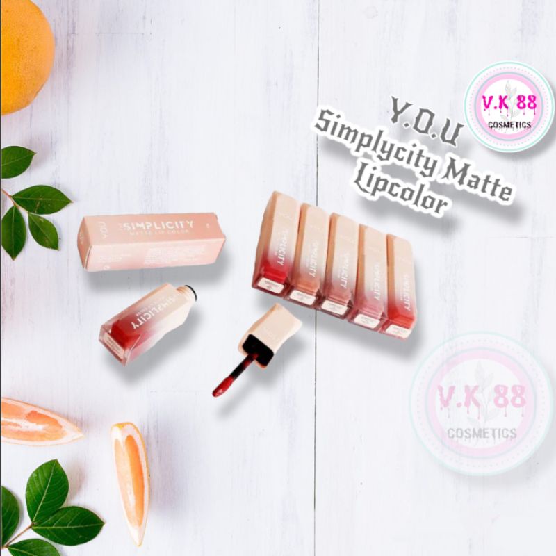 ⭐V.K 88⭐ THE SIMPLICITY MATTE LIP COLOR BY Y.O.U MAKEUPS / YOU LIP CREAM MATTE / LIPCREAM | Lip Crea
