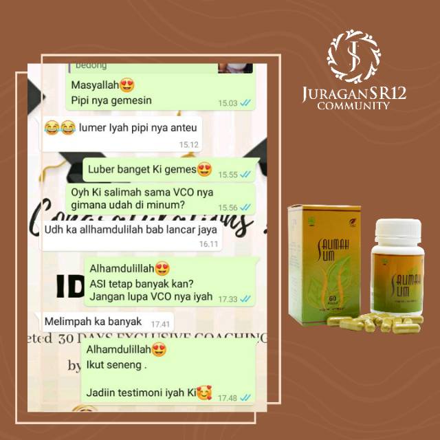 SR12 Salimah Slim Pelangsing Badan Penurun Berat Badan Pelangsing Badan Cepat dan Ampuh Obat Diet Best Seller BPOM