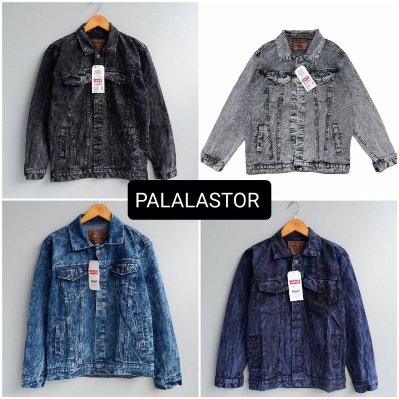 Jaket Jeans Pria Original Jaket jeans Cowok Premium Jaket Jeans Snowblack