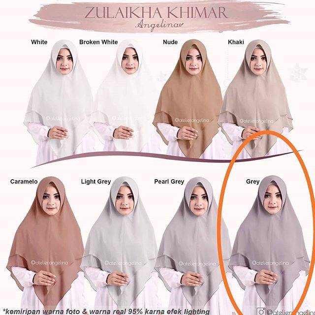 ZULAIKHA KHIMAR ATELIER ANGELINA GREY M
