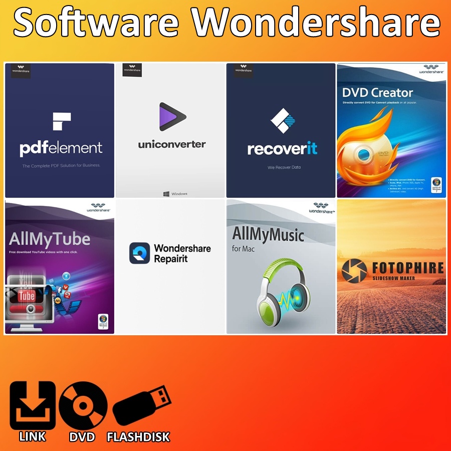 Aplikasi Wondershare Software Collection TERBARU untuk Komputer PC Laptop