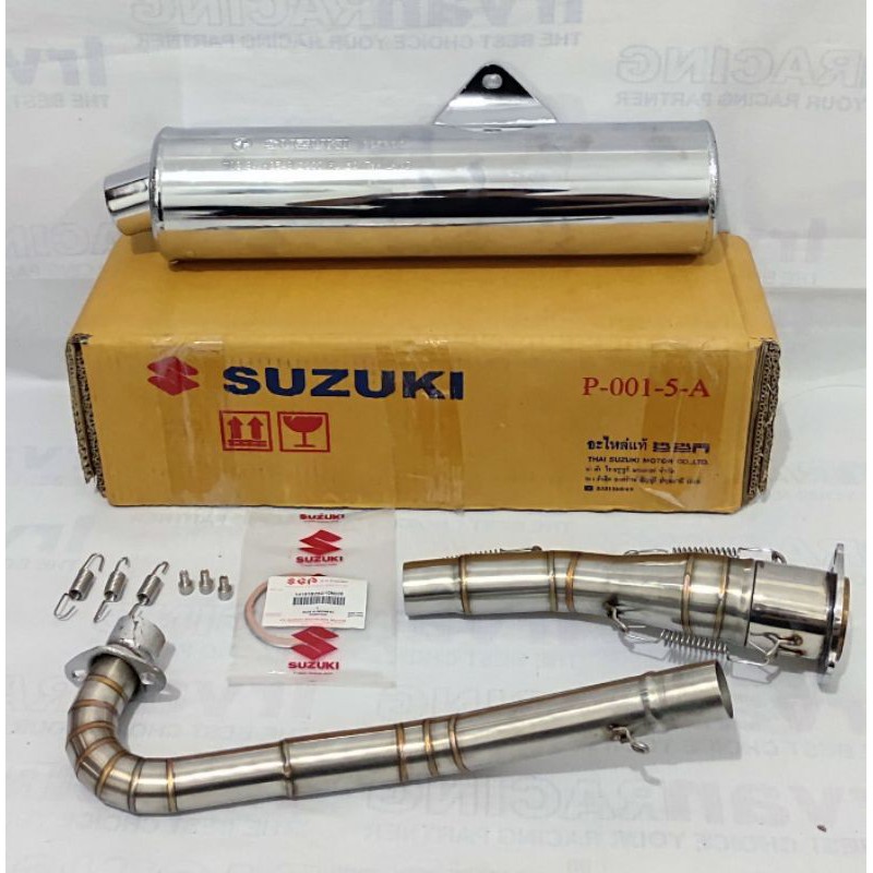 KNALPOT HONDA SUPRA X 125 FULLSET SILENCER CBU THAILAND ORIGINAL