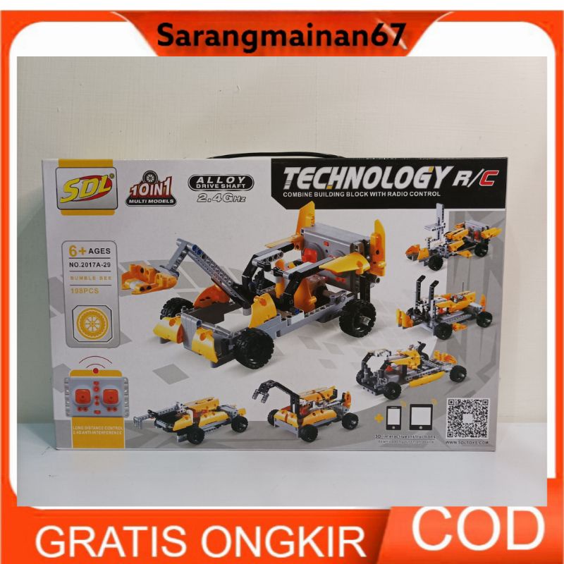 (PROMO)COD TERBARU MAINAN EDUKASI ANAK BONGKAR PASANG MOBIL REMOTE CONTROL KONTROL MAINAN ANAK LEGO 