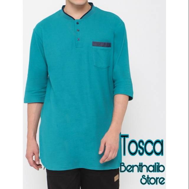Baju Muslim Kurta Kaos Zayidan Motif Polos Warna Hijau Baju Muslim Kurta Kaos Zayidan Motif Polos Warna Hijau