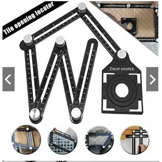 Penggaris Keramik 6 Sudut Lipat Penggaris Siku Lipat Keramik Serbaguna