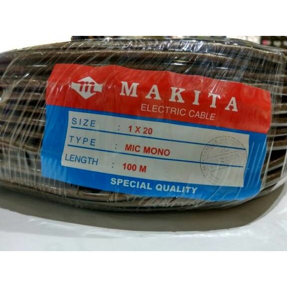 Kabel Mic Mono Merk MAKITA 1*20 100m/roll Kabel Mixer