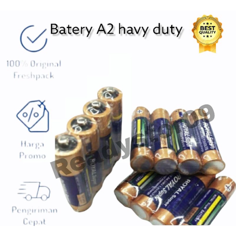 Batre AA baterai A2 battery AA heavy duty batu batre A2 murah meriah