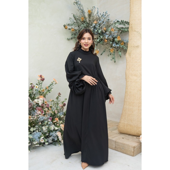 Fiona Dress  Black  - Klamby