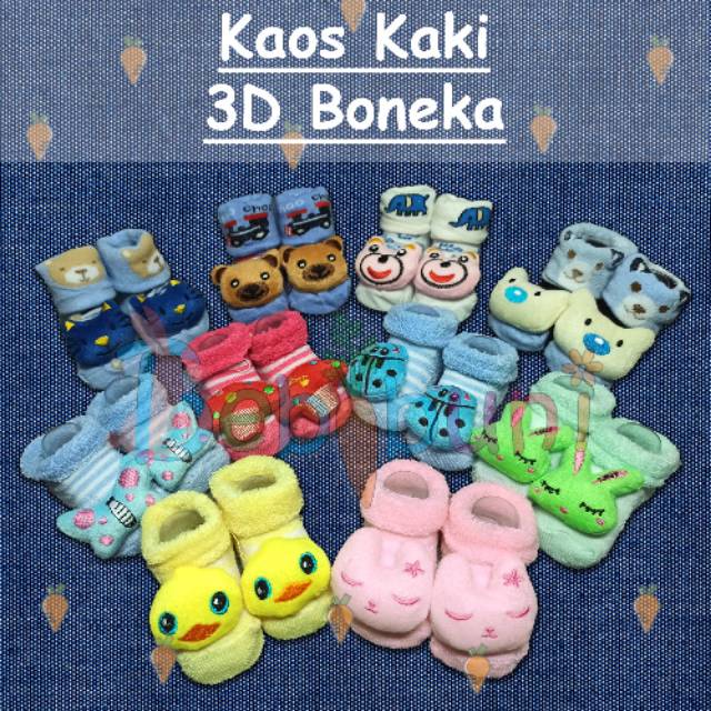 Perlengkapan Bayi Newborn Kaos Kaki Bayi 3D Boneka ...