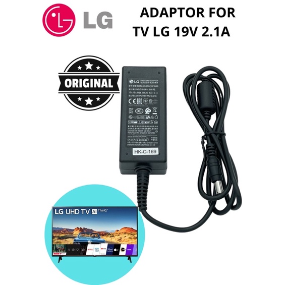 Adaptor Charger For LED LG Monitor/charger TV LG 19V 2.1A  bonus kabel power