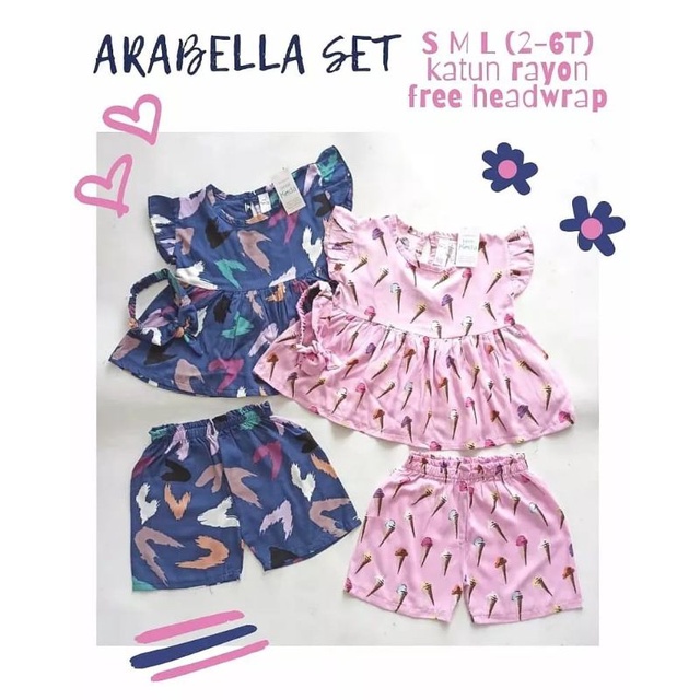 SETELAN ARABELLA PLUS BANDANA