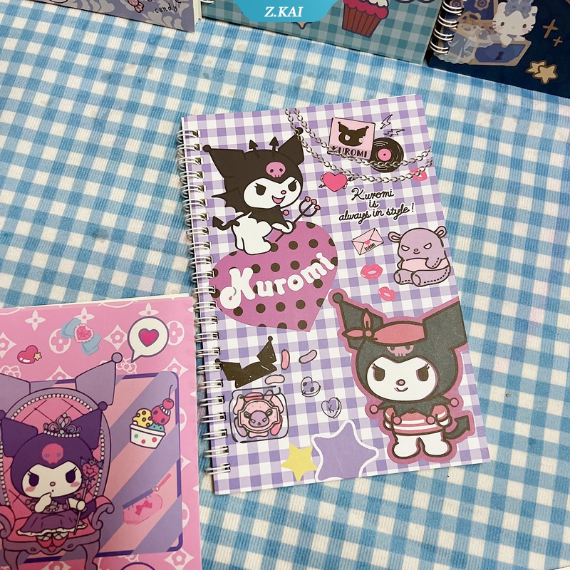 Sanrio Buku notebook / Catatan A5 portable Motif Kartun hello kitty / melody