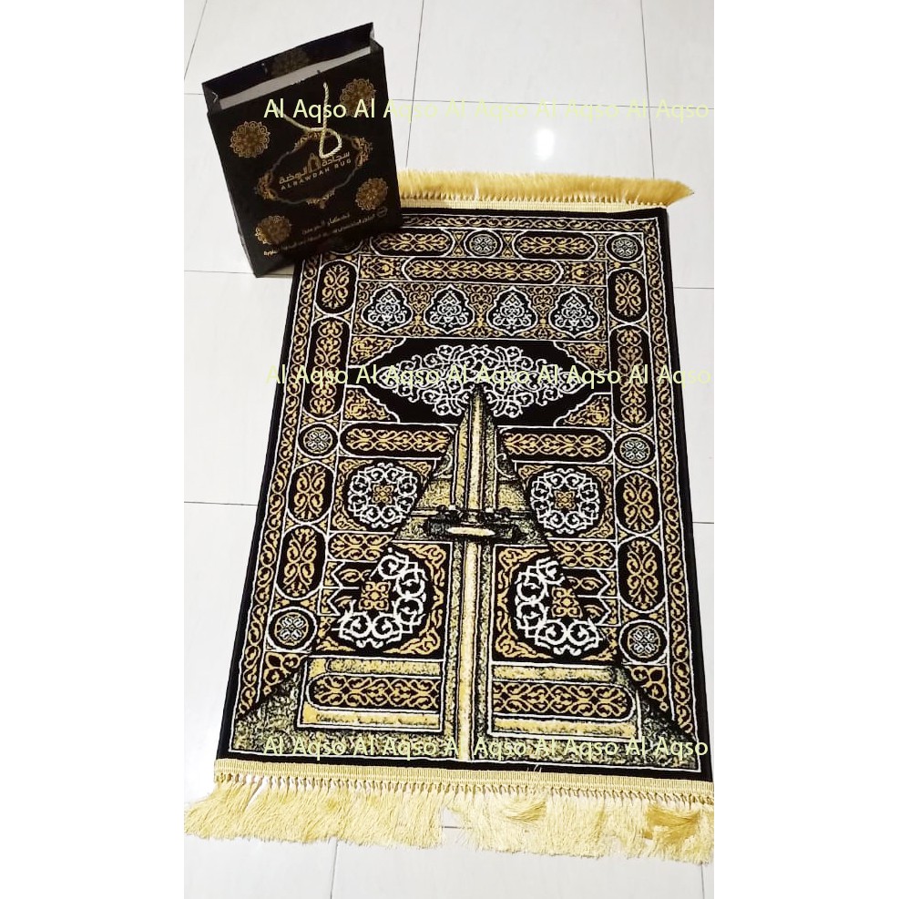 Sajadah Pintu Kabah/Sajadah Kiswa ka'bah/Sajadah Kiswah Ori