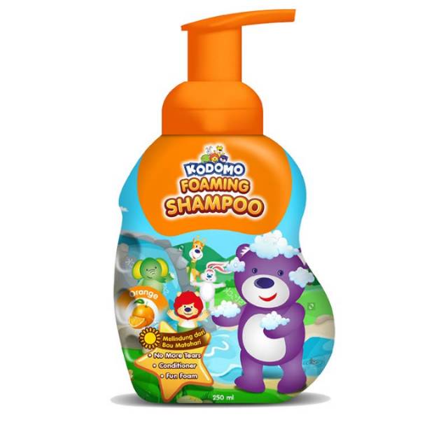 KODOMO Shampoo / Bodywash botol Foaming Orange - 250ml