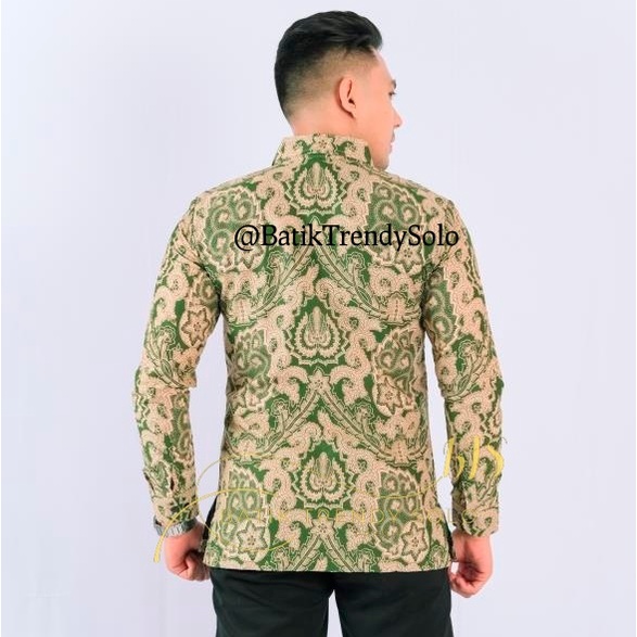 Hem  Kemeja Baju Batik Pria Cowok Laki Laki Slimfit Full Lapis Furing Lengan Panjang Lengan Pendek Original Asli Batik Jumanta Solo Laweyan Size S M L Xl XXL Bahan Katun Premium  174