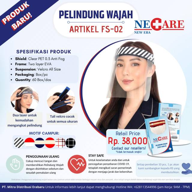 Necare - pelindung wajah face shield