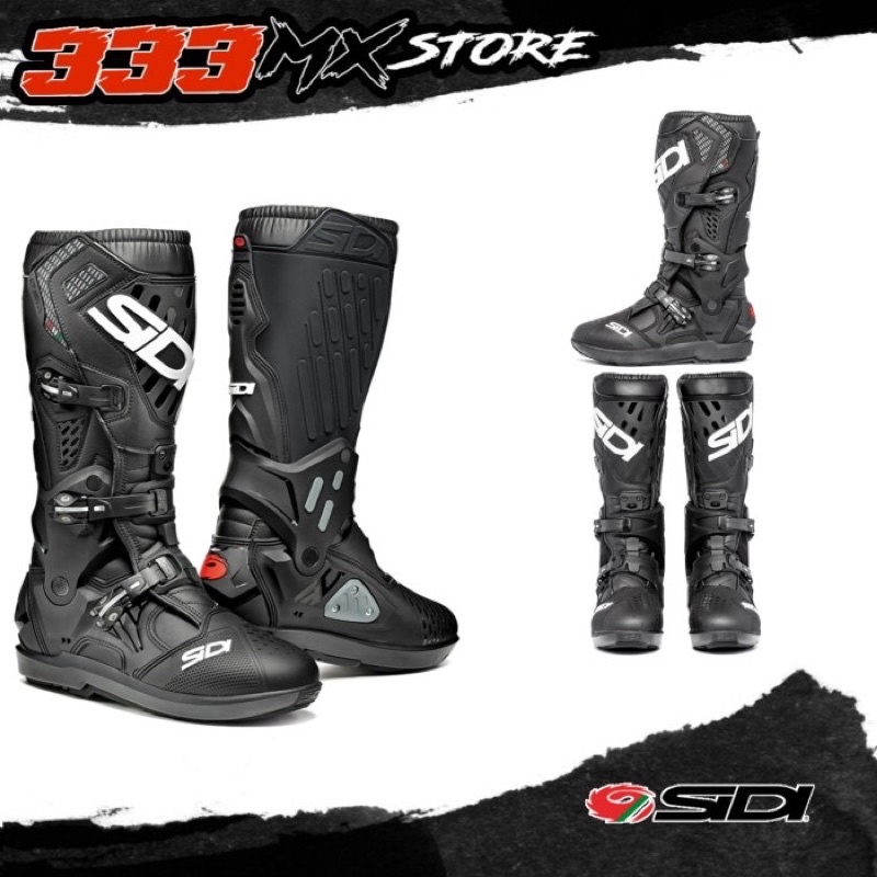 SEPATU CROSS SIDI ATOJO SRS BLACK SEPATU CROSS MX ENDURO SIDI ATOJO