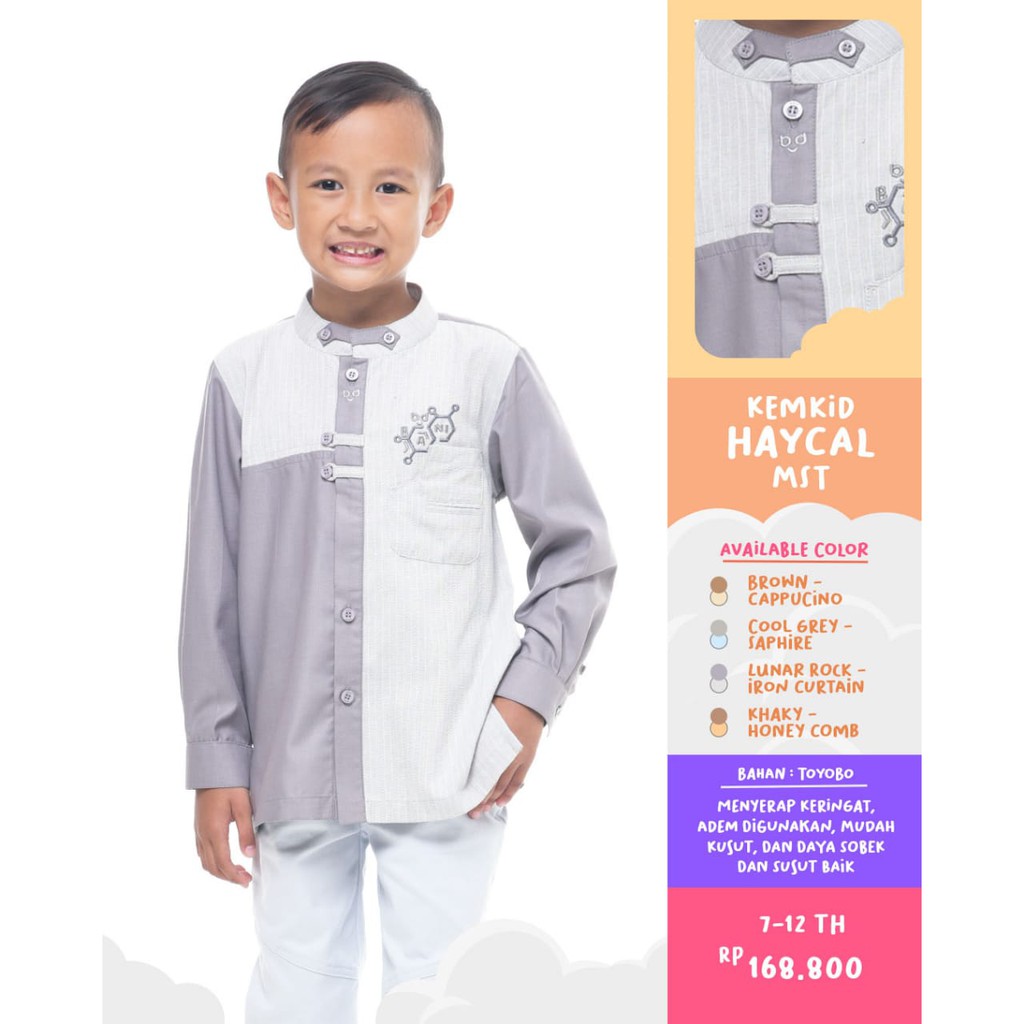 BANI BATUTA KEMEJA ANAK KEMKID HAYCAL 7-12 TH