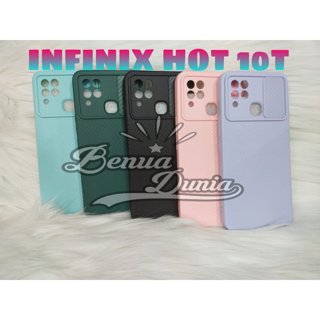 CASE INFINIX HOT 10T - CASE SLIDE MACARON INFINIX HOT 10T PELINDUNG KAMERA - BD