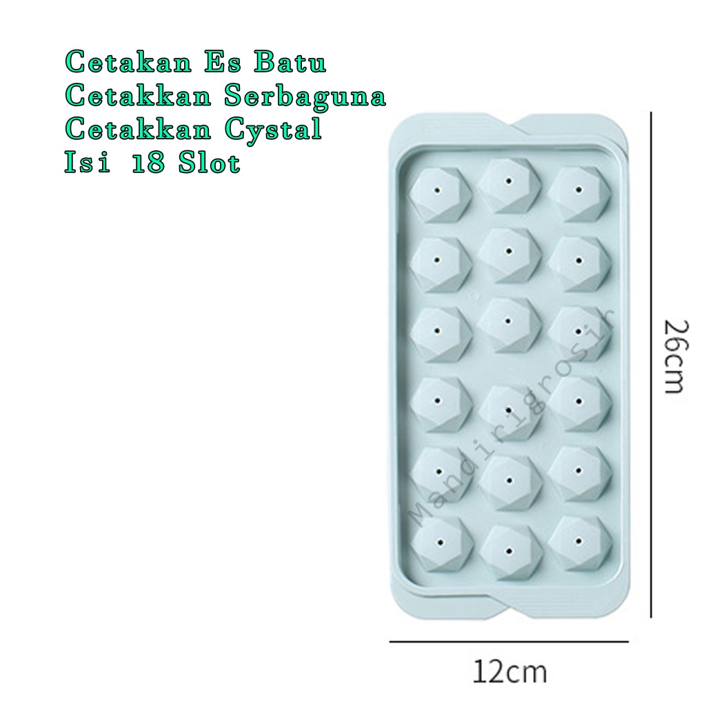 Cetakkan Serbaguna*Cetakan Es Batu crystal*Cetakan Jelly* 18 Slot