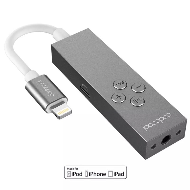 Splitter Dodocool 2 in 1 Lightning to lightning & 3.5mm MFI Certified Converter dodocool splitter do