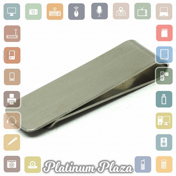 Rhodey Dompet Klip Uang Kertas Stainless Steel - HHYF - Silver`C8XV7L-