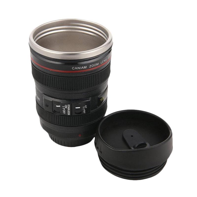 Gelas Mug Replika Lensa Kamera Ef 24-105Mm Tutup Fish Eye - hitam / mug kopi / mug unik