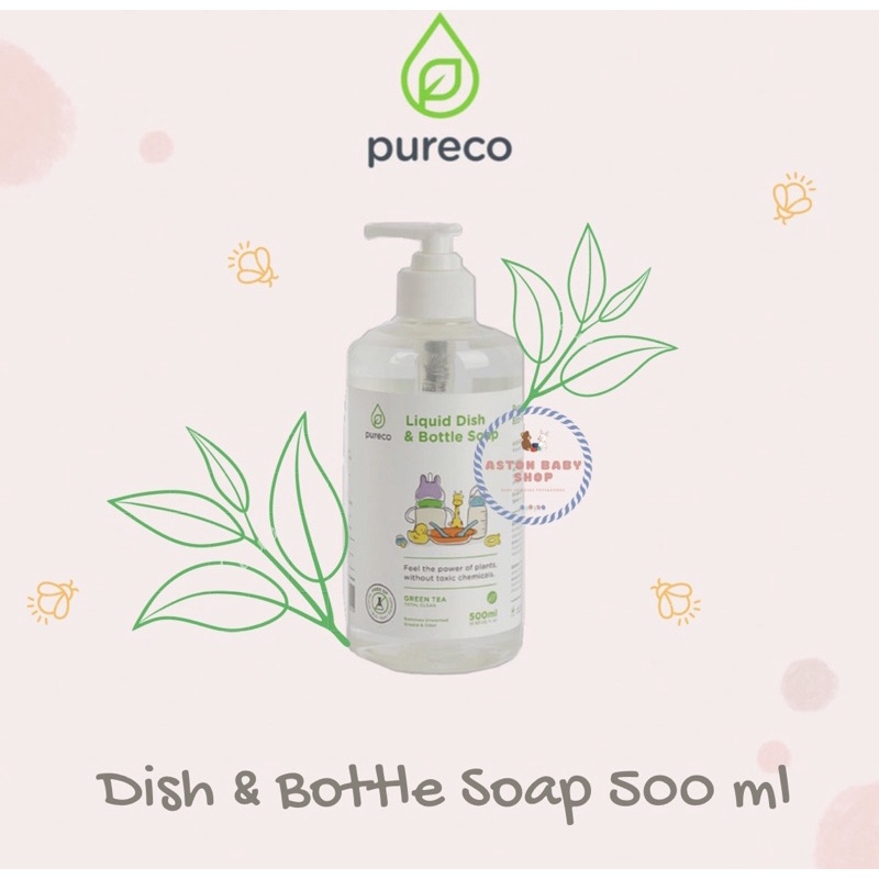 Pureco Liquid Dish &amp; Bottle Soap Pump 500 ml