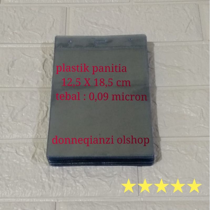 

Plastik panitia / plastik nametag/ 12,5 x 18,5cm...1pak ( isi 100pcs )