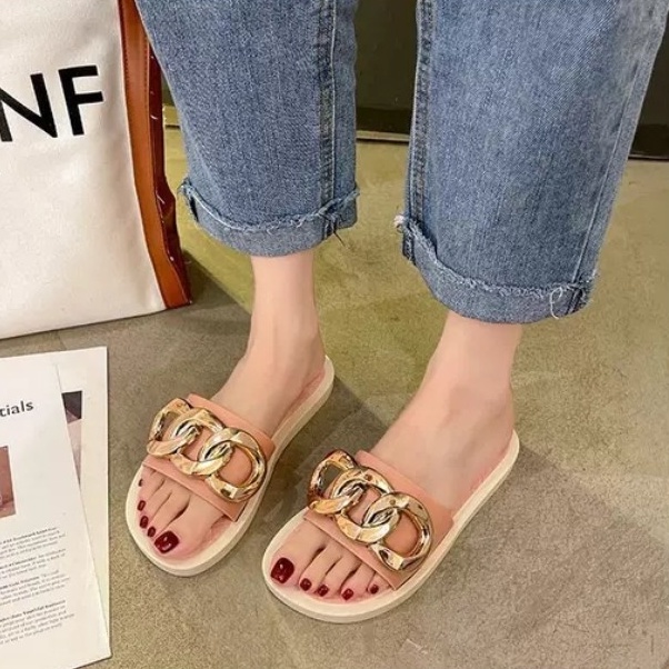 RYX - Rocky Slipper Sandal Flip Flop Korea Fashion Casual - Ori Import