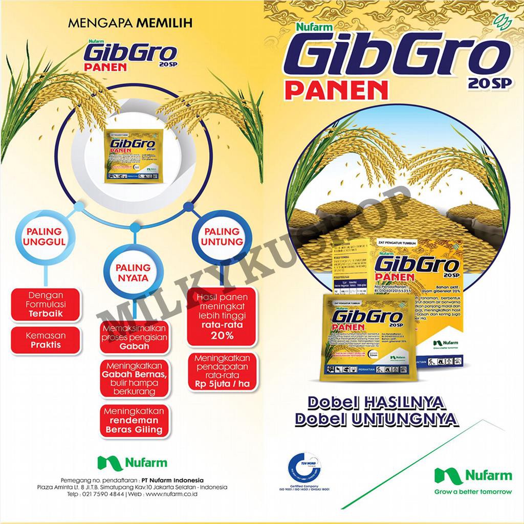 GIBGRO 20 SP 1 GRAM PER SACHET ZPT  ASAM GIBERELAT