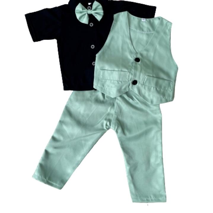 Tidak Diragukan.. setelan mint tuxedo vest jas formal anak laki-laki 1 2 3 4 5 6 7 8 9 10 bulan ulan