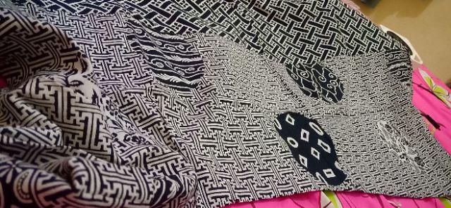 Batik Dolby Dolbi Dobby Doby Tenun Sutra Tulis Katun Atbm Baron Atasan Batik Wanita Sogan Srg308