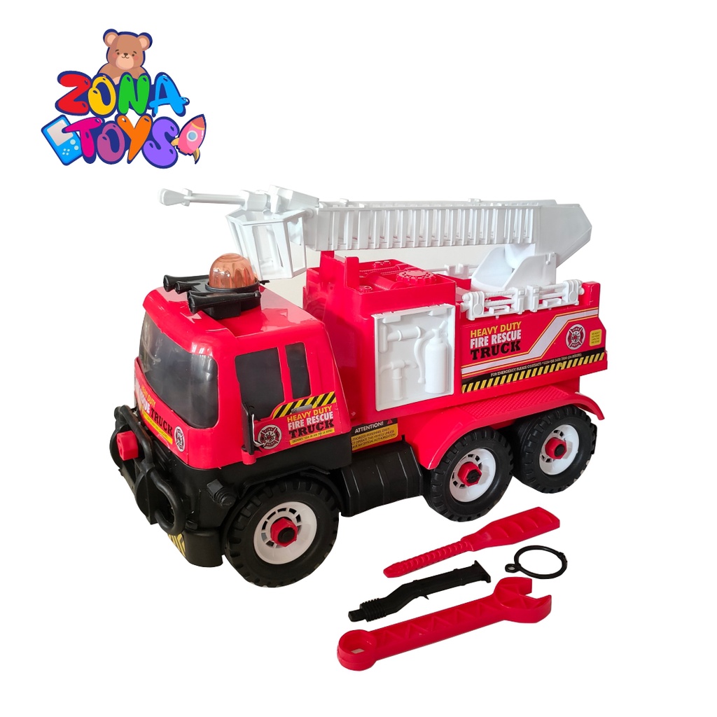 Mainan Anak Mobil Pemadam Kebakaran Fire Rescrue Truck BP8050