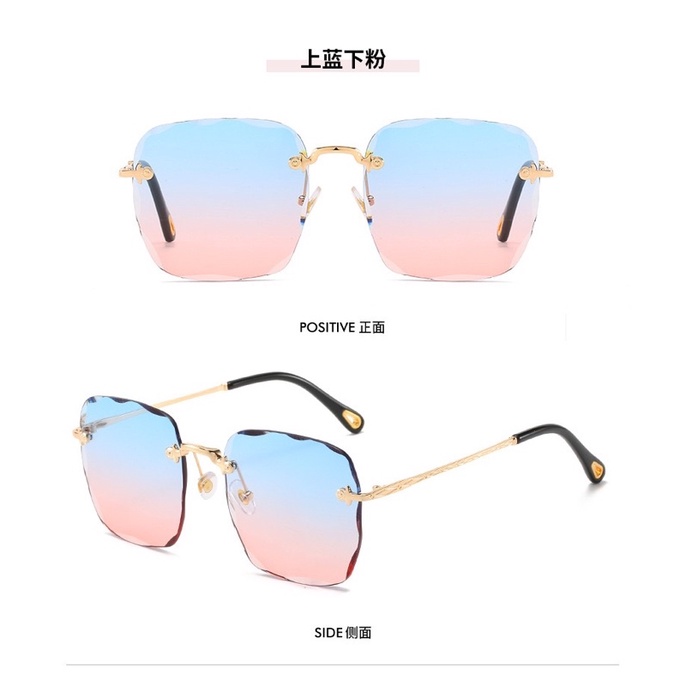 Kacamata【19】ins retro fashion men and women sunglasses