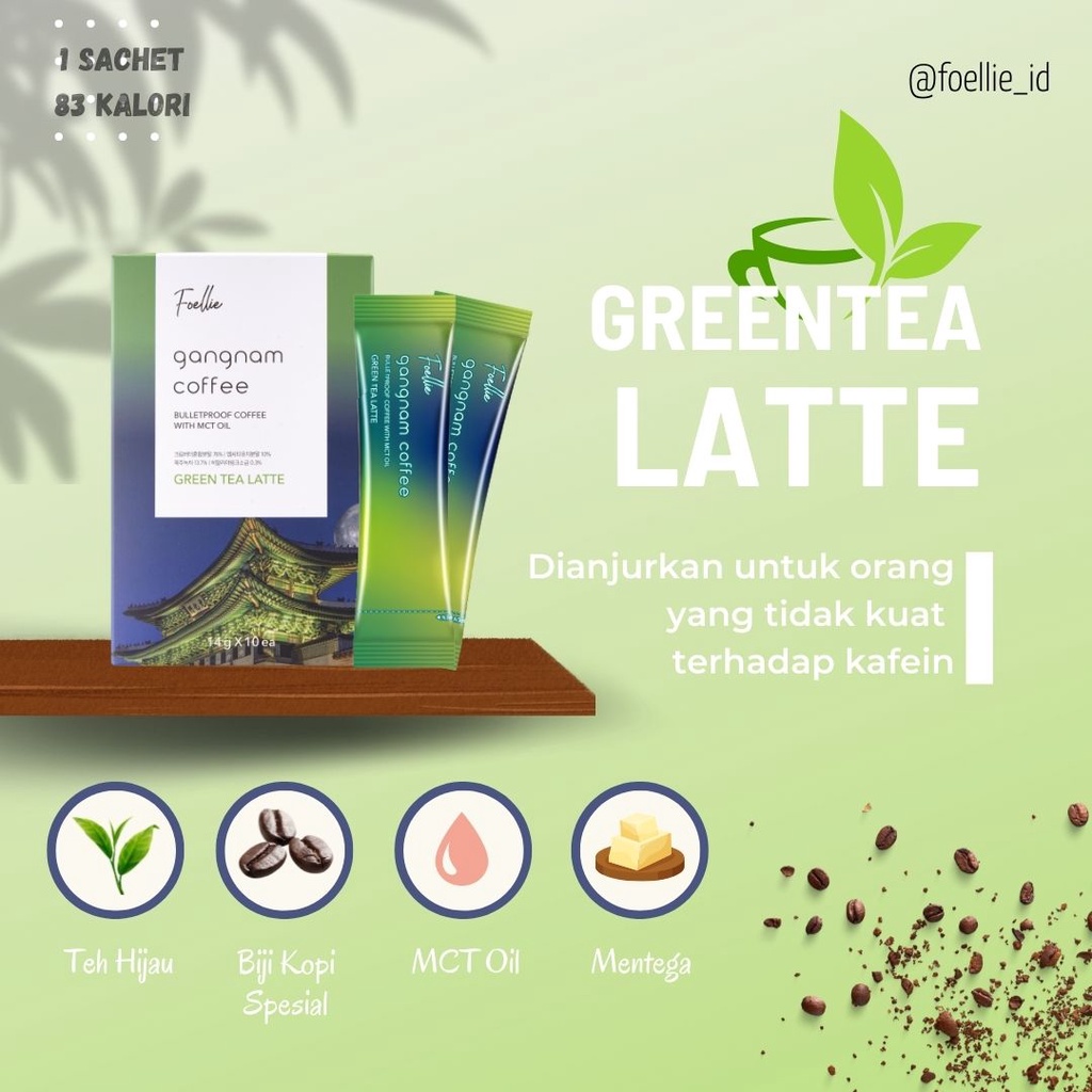 

Foellie Gangnam Coffee Korea - Green Tea Latte