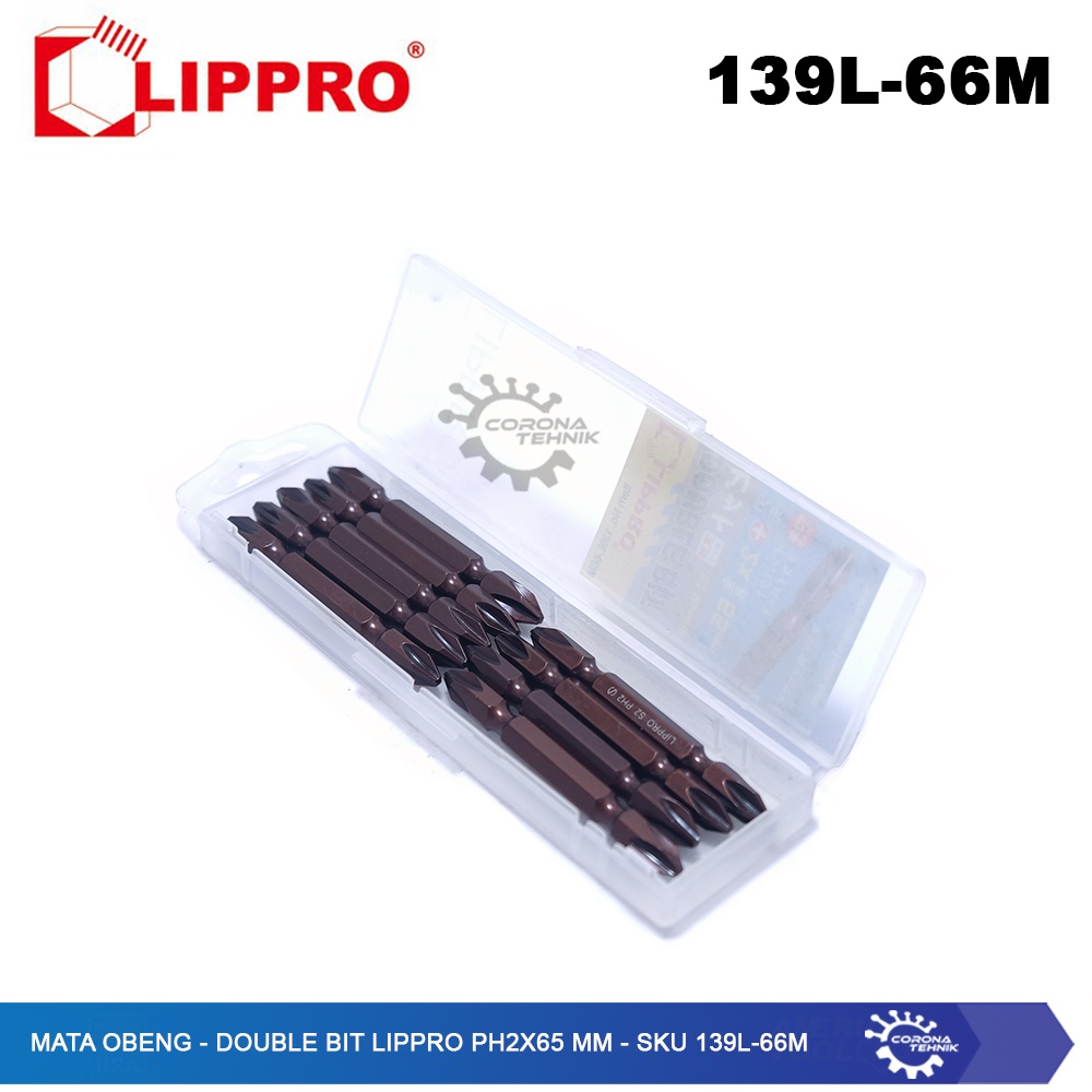 Double Bit Lippro PH2x65 mm - SKU 139L-66M - Mata Obeng