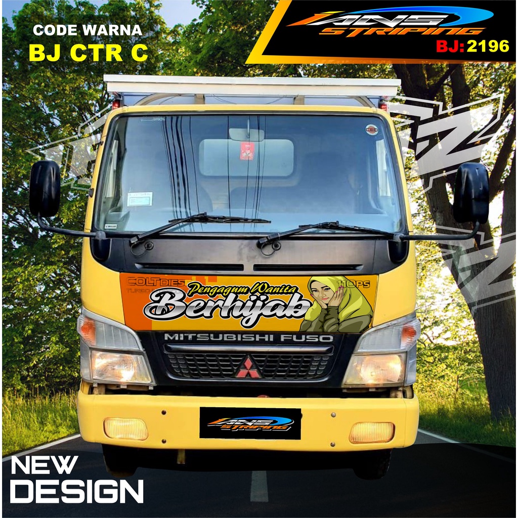 STICKER KAP DEPAN TRUK FUSO / STIKER KABIN TRUK RAGASA,UMPLUNG / STIKER KAP CUP DEPAN TRUK DINA,FUSO